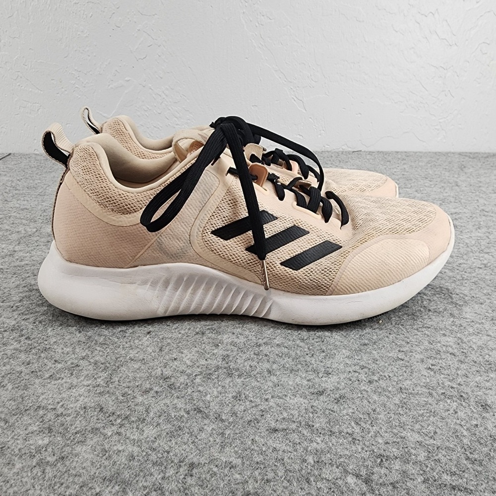 Adidas Edgebounce 1.5 Running Shoes Pink Beige Black Mesh Womens 8